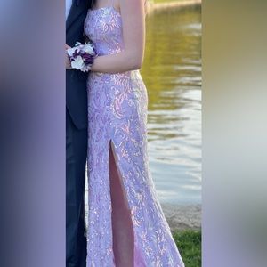 lavender prom dress size 0/1